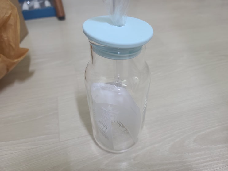  스타벅스 콜드컵 개봉기(밀키 글라스)