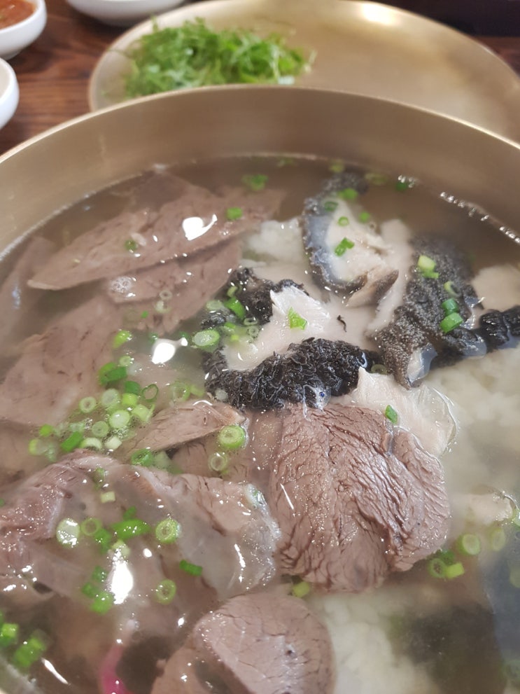  슴슴하면서 담백한 곰국/육사시미_깨비옥
