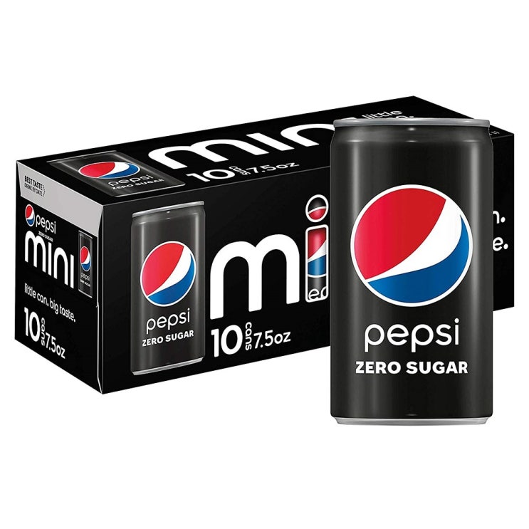 선호도 높은 펩시 콜라 제로슈가 미니 222ml 10캔 Pepsi Zero Sugar Cola Mini, 10개 추천해요