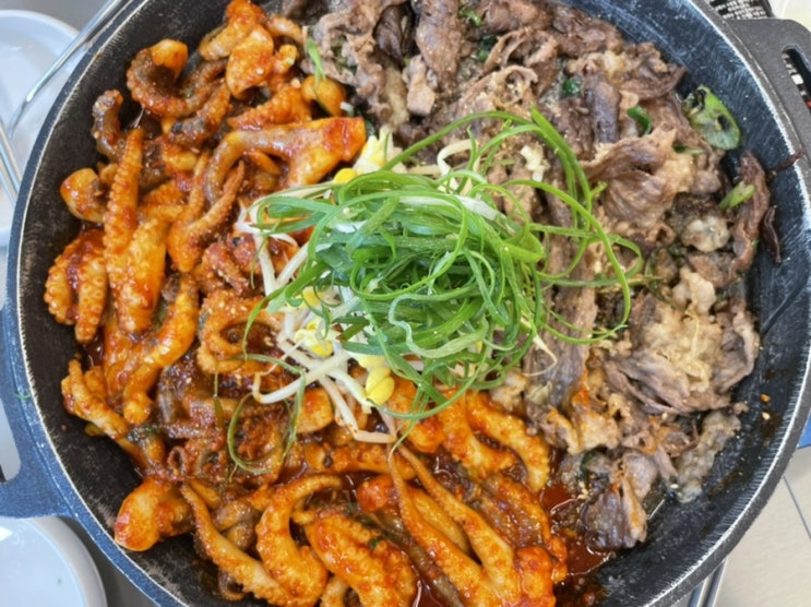  쭈꾸미랩소디 ; 강남역 쭈꾸미, 가성비 갑 쭈차돌세트 볶음밥에 치즈추가 필수