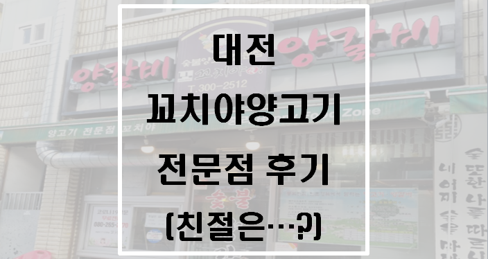  대전 꼬치야양고기전문점 후기(무알콜맥주)