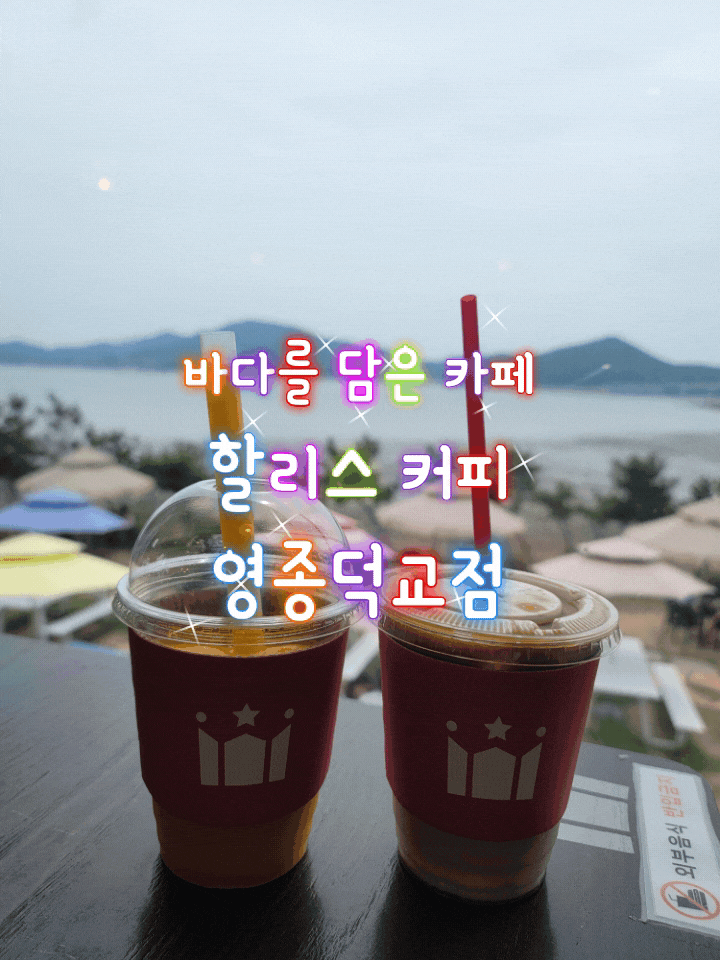  영종도 핫플레이스 바다를 담은 카페 할리스 영종덕교점