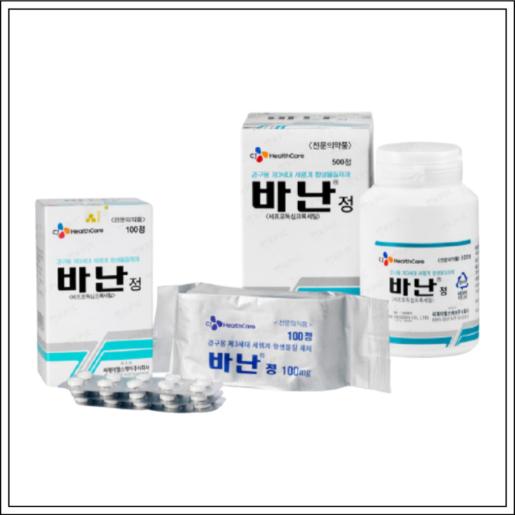  항생제 바난정, 성분/효능효과/먹는법/주의사항 알고 드세요~
