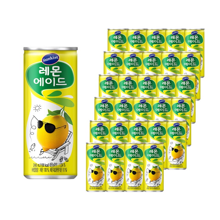 선호도 좋은 썬키스트 레몬에이드, 30개, 240ml 추천해요 선호도 좋은 썬키스트 레몬에이드, 30개, 240ml 추천해요