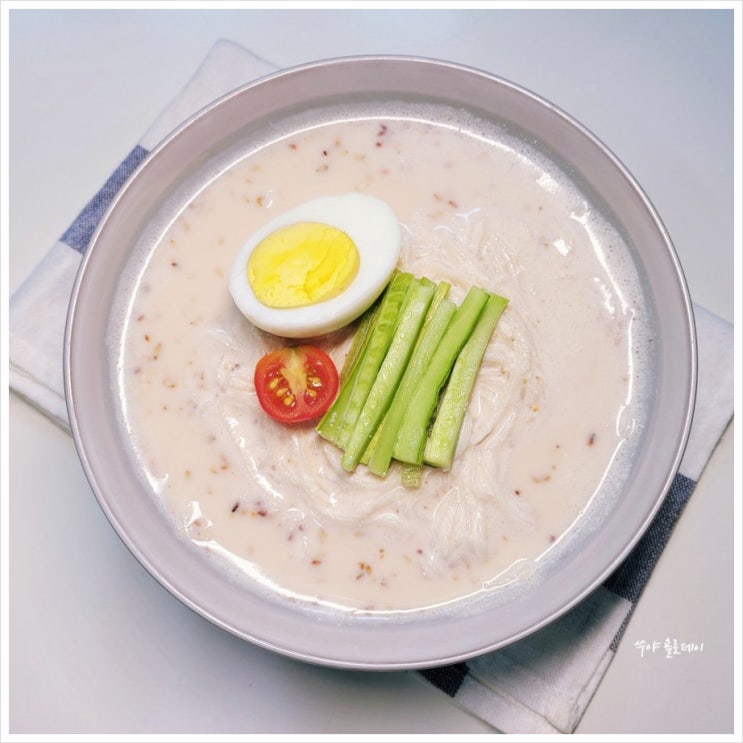 두부 두유 콩국수 만들기 설탕, 소금넣고 만드는법 두부 두유 콩국수 만들기 설탕, 소금넣고 만드는법