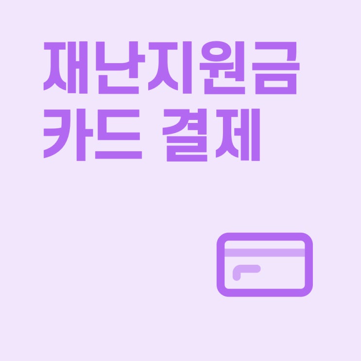  [페이히어] 재난지원금 카드처럼 긁는 방식도 지원하나요?