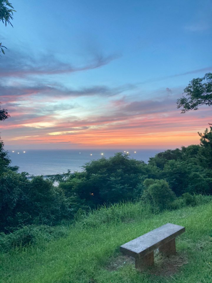  제주살이中) 제주 야경명소와 제주 12경의 하나인 사봉낙조로 유명한 사라봉 일몰. (with. 별도봉)