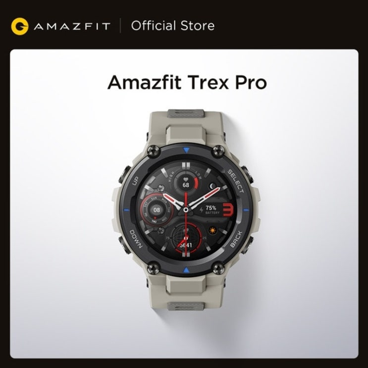 리뷰가 좋은 스마트 워치 2021 Amazfit Trex Pro Smartwatch 10 ATM 방수 18 일 배터리 수명 390mAh 100 스포츠 모드 Android iOS 전
