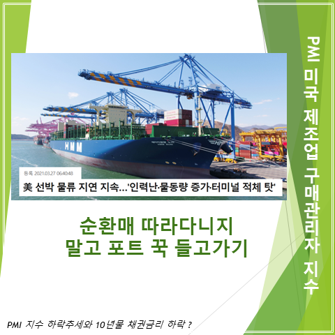  PMI 미국 제조업 구매관리자 지수와 국채 10년물 채권금리와 코스피 지수로 본 투자자 대응방안?