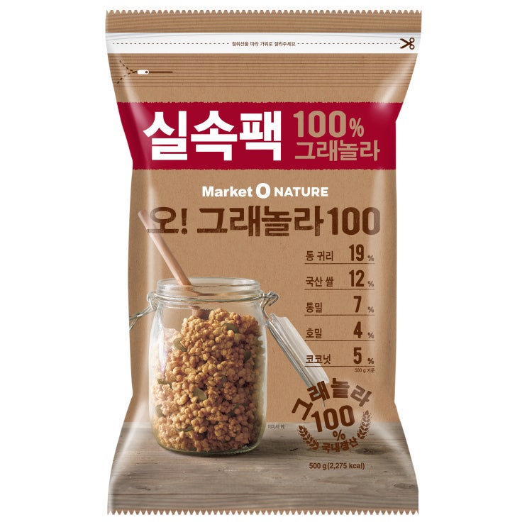 인기 많은 마켓오네이처 오그래놀라100 플레인 시리얼, 500g, 1개 ···