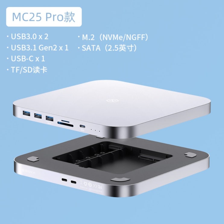 인기있는 맥 미니 독 도킹스테이션 허브 USB-C 저장장치 외장 하드 M1 애플실리콘, 해외배송 + MC25 프로 ···