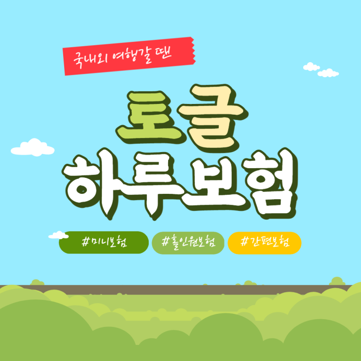  원데이보험 국내 국외 여행자보험 토글 하루보험
