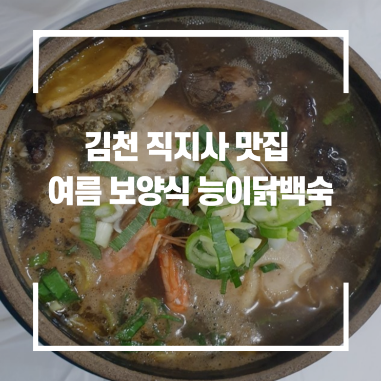  김천 직지사 가는 길 소나무 숲속 능이 닭백숙 맛집