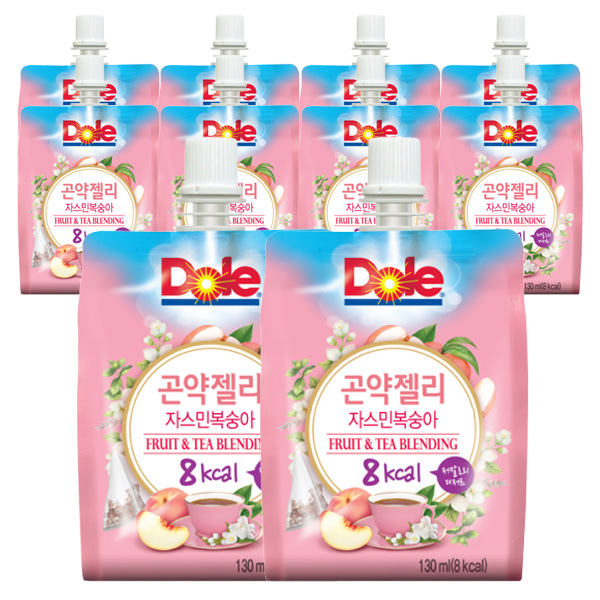 후기가 정말 좋은 돌 곤약젤리 자스민복숭아, 130ml, 10개 좋아요