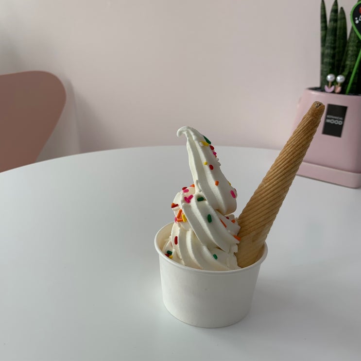  거제 신상 카페, 유니콘! 독특한 유니콘 아이스크림이였어요!