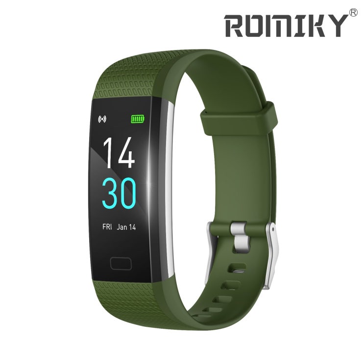 선호도 좋은 Romiky 스마트 워치 지능 손목시계 심박수측정 만보기 스마트 밴드, 녹색 추천합니다