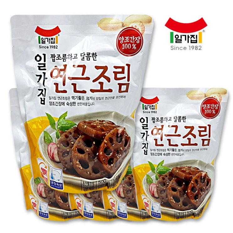 가성비 좋은 일가집 일미 연근조림 500g 5개, 단품 좋아요