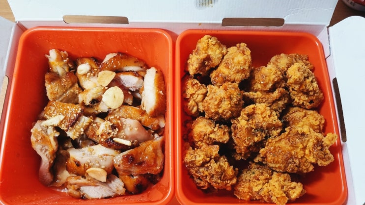  땅땅치킨 추천: 진리의 SET 3번 (땅땅불갈비 + 허브순살치킨) 후기