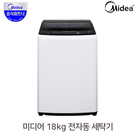 잘팔리는 미디어 18kg 전자동 통돌이 바람탈수 쾌속세탁 세탁기 MW-D18W / 건조기 건조겸용세탁기, 없음 좋아요