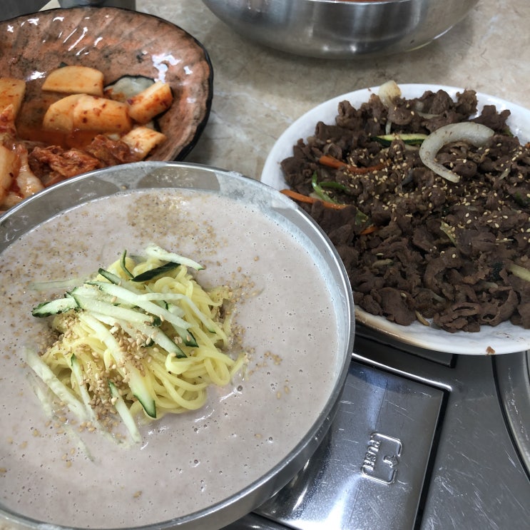 울산 동구 맛집 : 소 불고기와 냉면&땅콩 생면 국수의 조합 대왕면사랑
