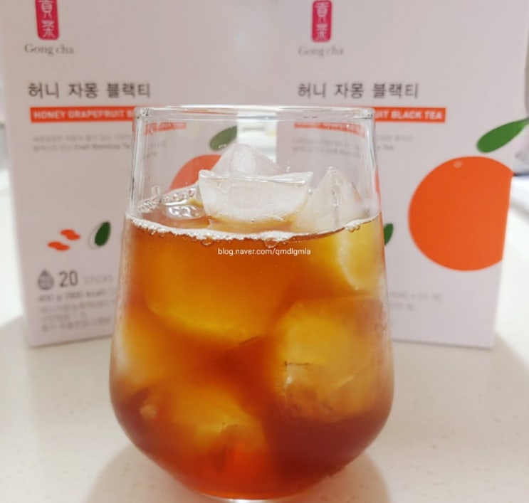  공차 허니 자몽 블랙티 내돈내산 존맛탱 후기