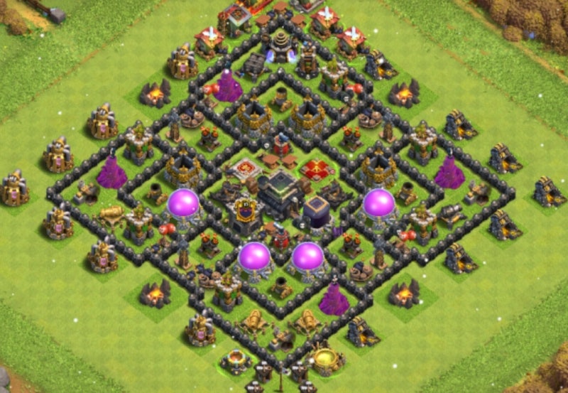 클래시오브클랜 9홀 배치(링크) 9Th Townhall Base Design(With Link) 210809 : 네이버 블로그