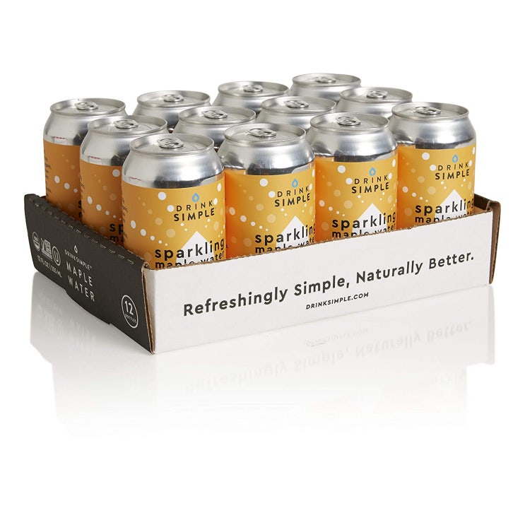 선택고민 해결 Drink Simple 드링크 심플 메이플 탄산수 오렌지 망고맛 355ml(12fl oz) x12 Sparkling Maple Water Orange Mango ··