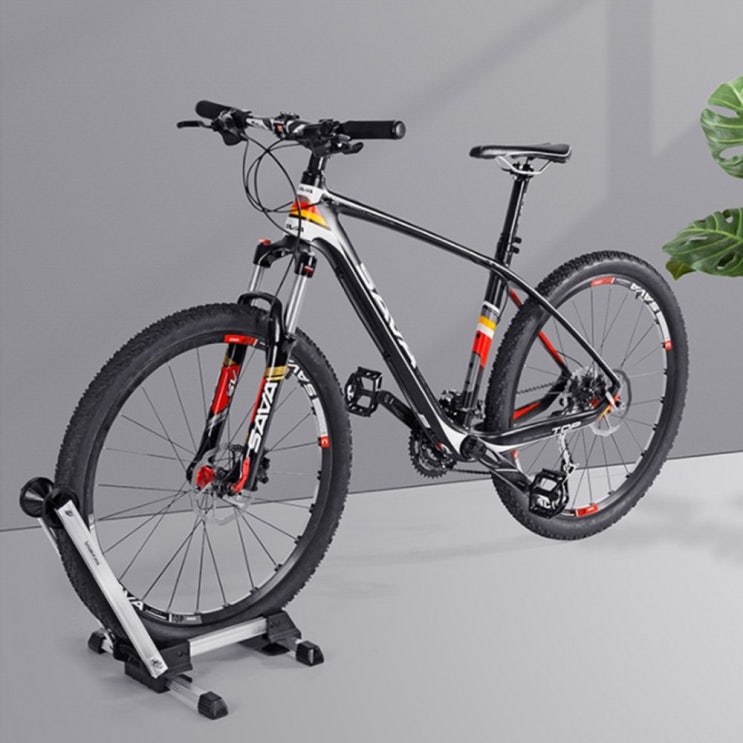 의외로 인기있는 더블 폴딩 접이식 실내 자전거 거치대 가정용 정비대 보관대 수리거치대 자전거스탠드, 알루미튬합금 블랙 추천합니다