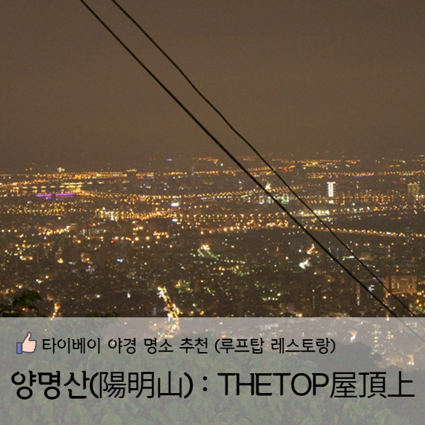  [타이페이] 대만자유여행 양명산(陽明山)THE TOP屋頂上 야경