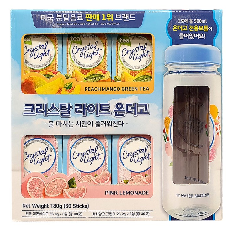 잘팔리는 크리스탈라이트 온더고 60입(레몬에이드+피치망고) ··· 잘팔리는 크리스탈라이트 온더고 60입(레몬에이드+피치망고) ···