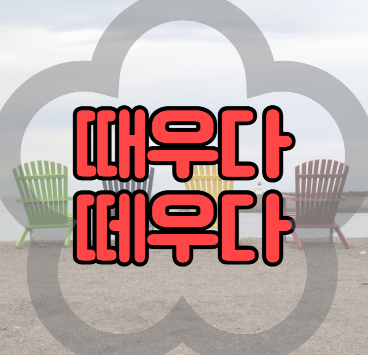  때우다 떼우다 !! 올바른 표현 무엇?