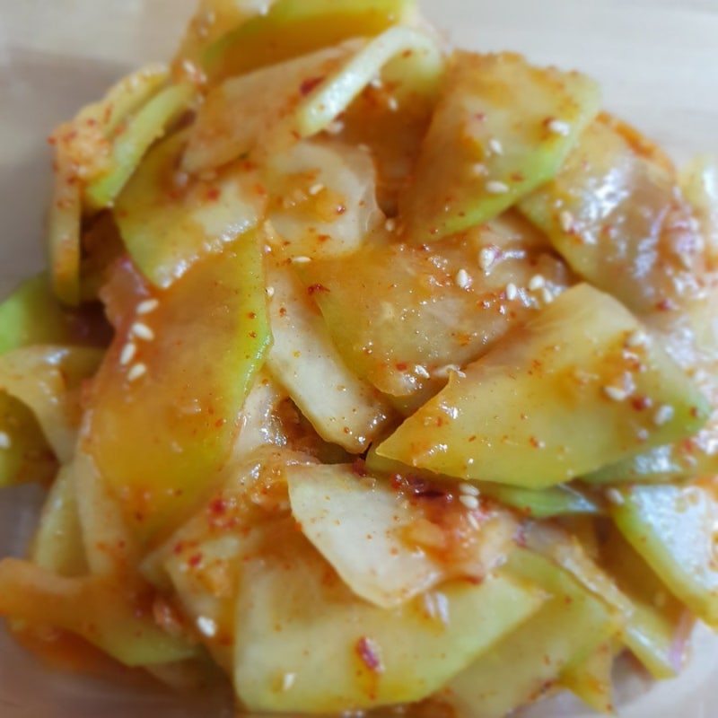 아삭한 메론 무침(맛없는 메론 활용법)