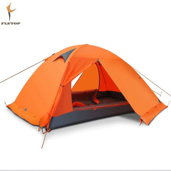 인지도 있는 FLYTOP 캠핌용 알파인 백패킹 텐트 WIND2, 2, 오렌지 ···
