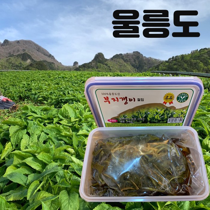 잘팔리는 새순으로 만든 울릉도 부지갱이절임 800g, 1세트 추천합니다