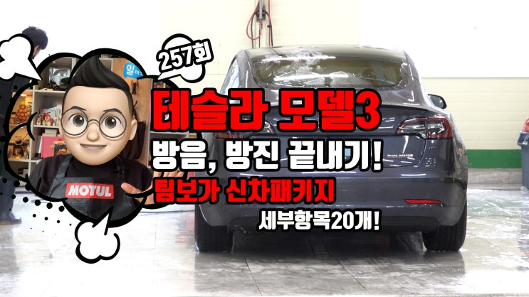  테슬라 모델3 팀보가의 프리미엄 방음, 방진 작업을 포함한 신차 패키지 진행했습니다. 함께 보시죠.