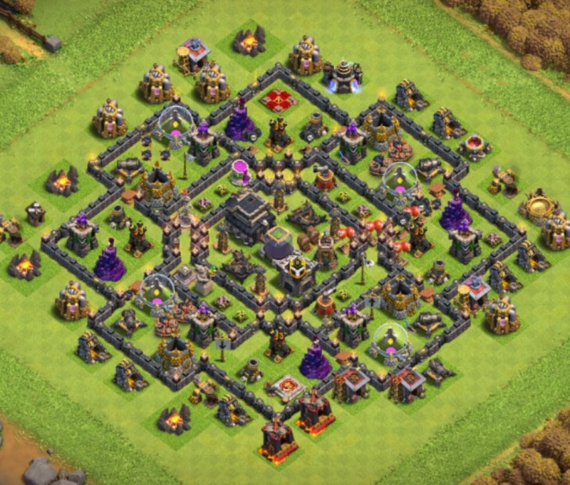 클래시오브클랜 9홀 배치(링크) 9Th Townhall Base Design(With Link) 210809 : 네이버 블로그