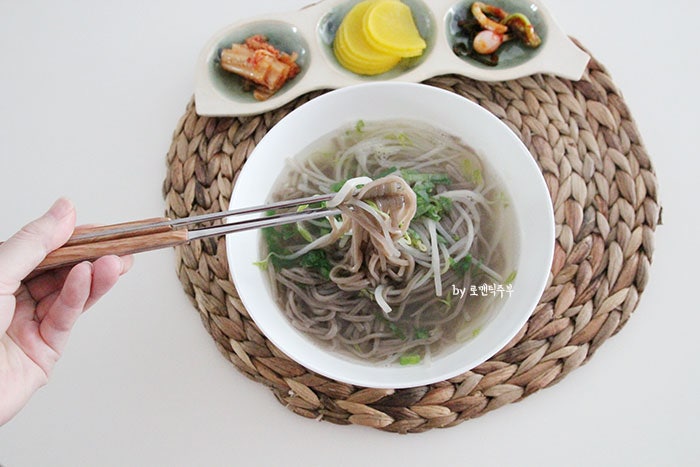 칠갑농산 생메밀면 메밀국수만들기