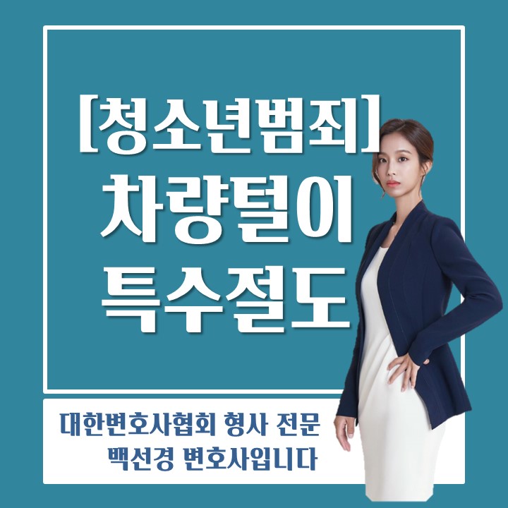  청소년 차량털이 범죄 대응방법