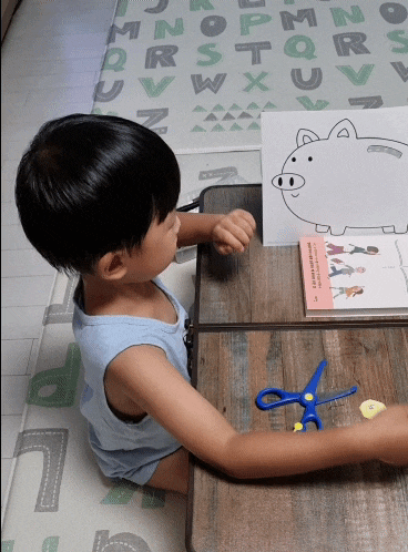  엄마표한글교재로 6살 아이와 글자 '저' 공부한 후기(도안나눔)
