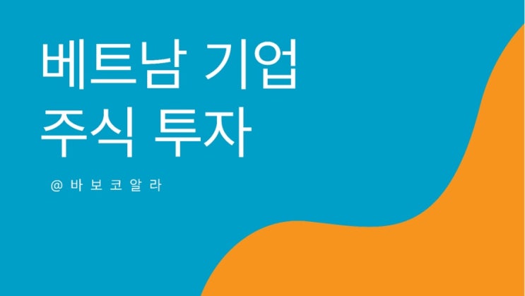  2021년 하반기, 베트남 기업에 주식 투자를 하기 전, 생각해 볼 3가지