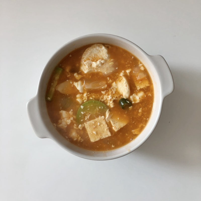 다담 바지락순두부 찌개양념으로 10분컷 초간단 순두부찌개 만들기