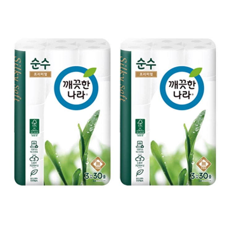 많이 찾는 깨끗한나라 3겹 데코 순수 프리미엄 천연펄프 롤화장지 30m, 2개, 30롤 추천해요 많이 찾는 깨끗한나라 3겹 데코 순수 프리미엄 천연펄프 롤화장지 30m, 2개, 30롤 추천해요