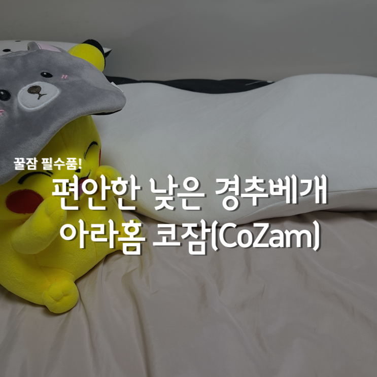  낮은 경추베개 / 기능성 메모리폼베개로 숙면 & 꿀잠