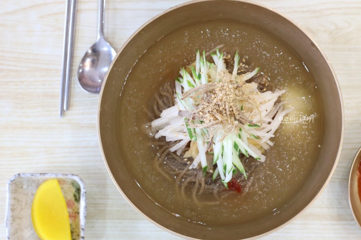  광주 진월동 메밀국수 맛집 의령소바