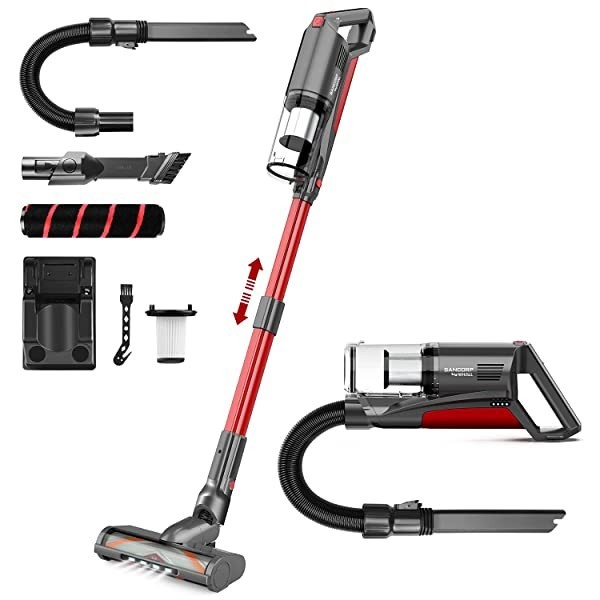 후기가 정말 좋은 무선 진공 청소기 SANCORP by whall 22000pa 5 in 1 무선 스틱 진공 청소기 250W 브러시리스 모터 최대 53 분 런타임 가정용 하드 플로 후기가 정말 좋은 무선 진공 청소기 SANCORP by whall 22000pa 5 in 1 무선 스틱 진공 청소기 250W 브러시리스 모터 최대 53 분 런타임 가정용 하드 플로