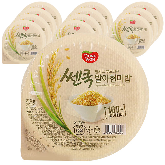 당신만 모르는 동원 쎈쿡 발아현미밥, 210g, 12개 추천해요 당신만 모르는 동원 쎈쿡 발아현미밥, 210g, 12개 추천해요