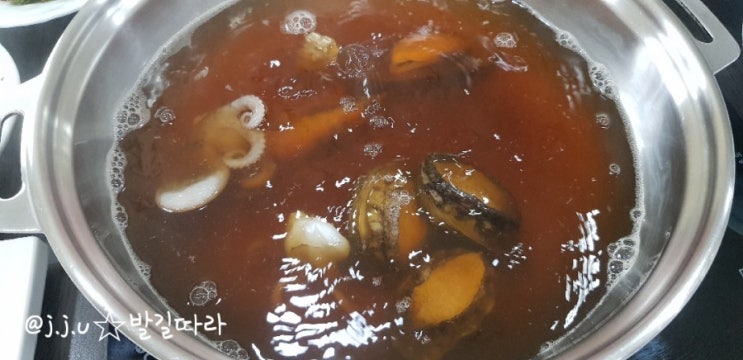  제주시) 우연히 발견한 '일맥 전복 샤브'(내돈내먹)