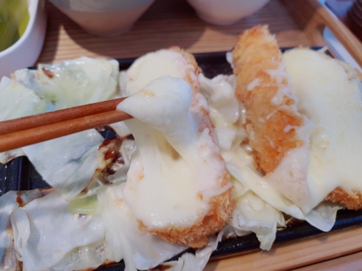  천왕역맛집 카츠랑 천왕점 명이나물에 싸 먹는 카츠