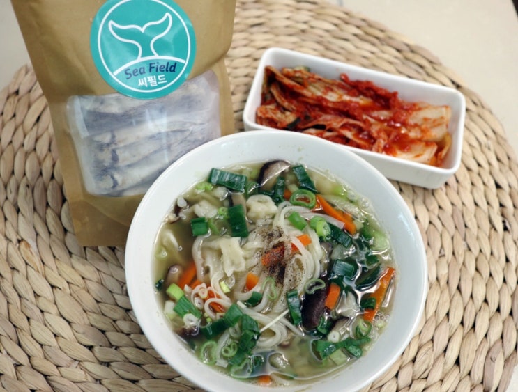  칼국수 끓이는 법 씨필드 해물다시팩으로 간단하게