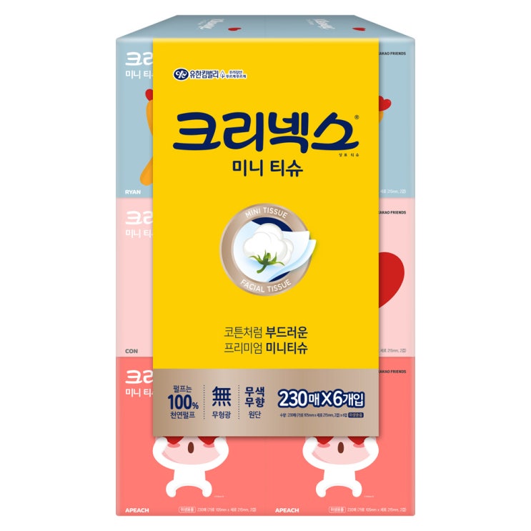 인지도 있는 크리넥스 디럭스 미니 카카오 230매, 6개입 좋아요 인지도 있는 크리넥스 디럭스 미니 카카오 230매, 6개입 좋아요